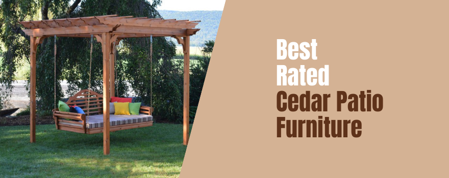 Best Rated Cedar Patio Furniture: View Our Western Red Cedar Selection - The Charming Bench Company