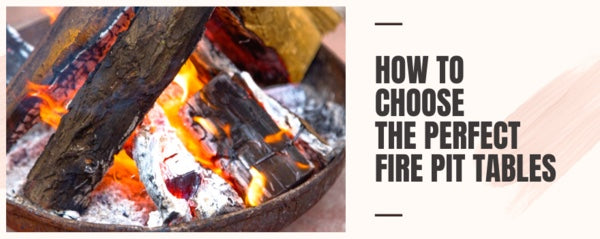 How to Choose the Perfect Fire Pit Tables - The Charming Bench Company