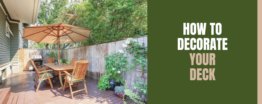 How To Decorate Your Deck - The Charming Bench Company