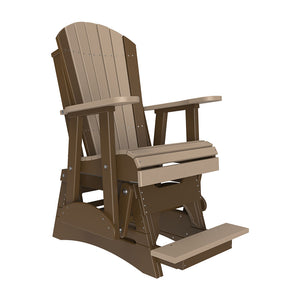 2ft Adirondack Balcony Glider Outdoor Glider 2ft / Chestnut Brown