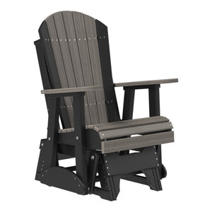 2ft Adirondack Glider Outdoor Glider 2ft / Coastal Gray & Black
