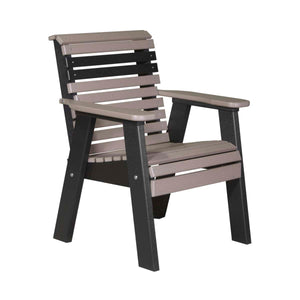 2ft and 4ft Plain Bench by LuxCraft Outdoor Glider 2ft / Weatherwood & Black