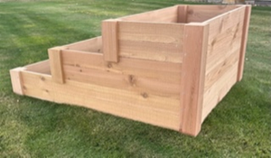 3 Tier Cedar Raised Garden Bed Porch Swing