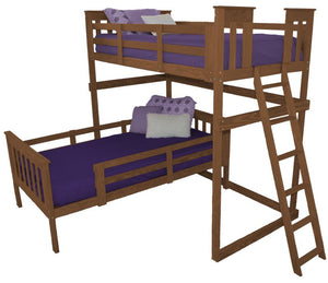Mission Loft Bed with End Ladder