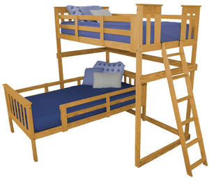 Mission Loft Bed with End Ladder