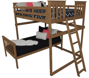 Mission Loft Bed with End Ladder