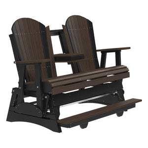 4' and 5' Adirondack Balcony Glider Outdoor Glider 5ft / Black