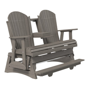 4' and 5' Adirondack Balcony Glider Outdoor Glider 5ft / Coastal Gray