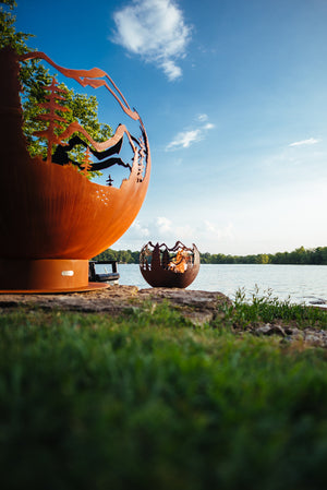 Mountain Vista Fire Pit - The Charming Bench Company