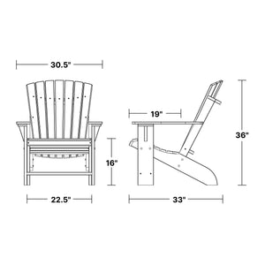 Heritage Adirondack Chair - The Charming Bench Company