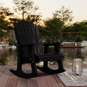 Heritage Adirondack Rocking Chair - The Charming Bench Company
