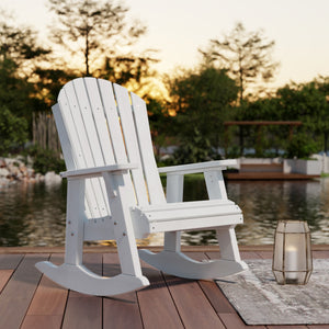 Heritage Adirondack Rocking Chair - The Charming Bench Company