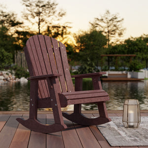 Heritage Adirondack Rocking Chair - The Charming Bench Company