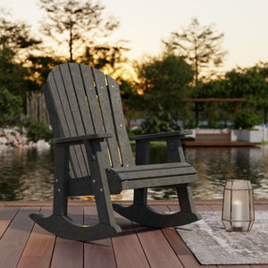 Heritage Adirondack Rocking Chair - The Charming Bench Company