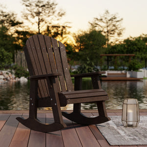 Heritage Adirondack Rocking Chair - The Charming Bench Company
