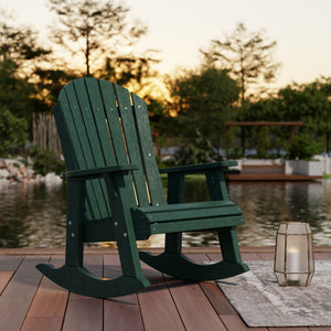 Heritage Adirondack Rocking Chair - The Charming Bench Company