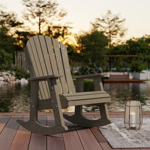 Heritage Adirondack Rocking Chair - The Charming Bench Company