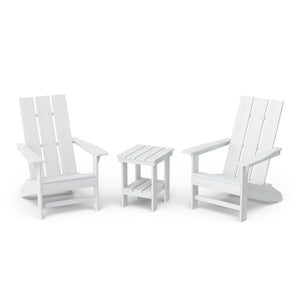 Freedom 3-Piece Modern Adirondack Set with Side Table