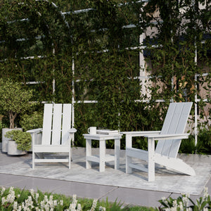 Freedom 3-Piece Modern Adirondack Set with Side Table