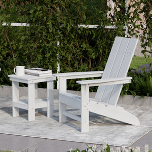 Freedom 3-Piece Modern Adirondack Set with Side Table