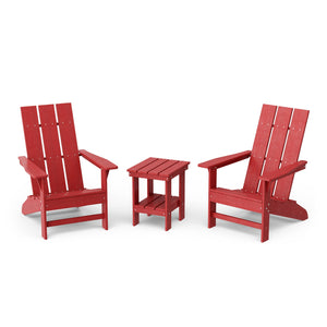 Freedom 3-Piece Modern Adirondack Set with Side Table