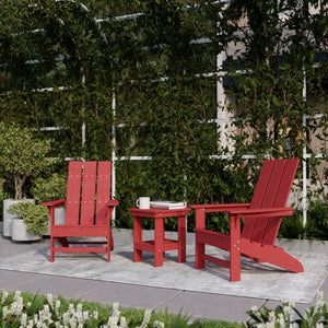 Freedom 3-Piece Modern Adirondack Set with Side Table