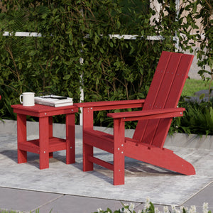 Freedom 3-Piece Modern Adirondack Set with Side Table