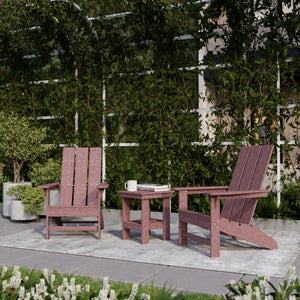 Freedom 3-Piece Modern Adirondack Set with Side Table