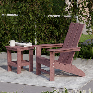 Freedom 3-Piece Modern Adirondack Set with Side Table