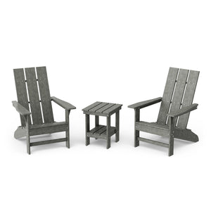 Freedom 3-Piece Modern Adirondack Set with Side Table