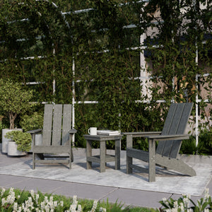 Freedom 3-Piece Modern Adirondack Set with Side Table