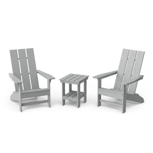 Freedom 3-Piece Modern Adirondack Set with Side Table