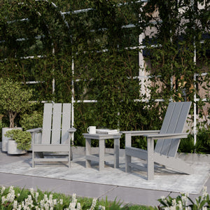 Freedom 3-Piece Modern Adirondack Set with Side Table