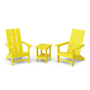 Freedom 3-Piece Modern Adirondack Set with Side Table