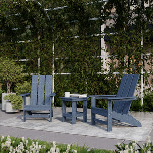 Freedom 3-Piece Modern Adirondack Set with Side Table