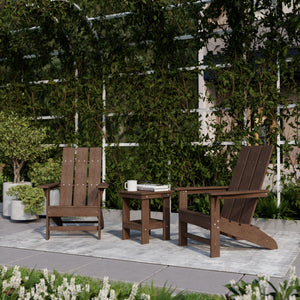 Freedom 3-Piece Modern Adirondack Set with Side Table