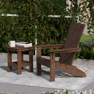 Freedom 3-Piece Modern Adirondack Set with Side Table