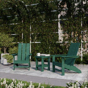 Freedom 3-Piece Modern Adirondack Set with Side Table