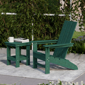 Freedom 3-Piece Modern Adirondack Set with Side Table