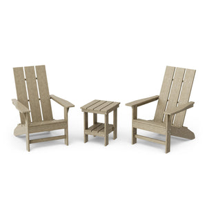 Freedom 3-Piece Modern Adirondack Set with Side Table