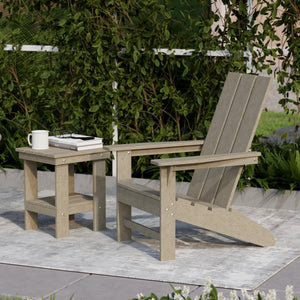Freedom 3-Piece Modern Adirondack Set with Side Table