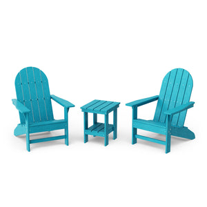 Freedom 3-Piece Traditional Adirondack Set with Side Table
