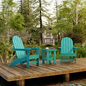 Freedom 3-Piece Traditional Adirondack Set with Side Table