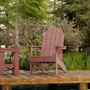 Freedom 3-Piece Traditional Adirondack Set with Side Table