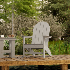 Freedom 3-Piece Traditional Adirondack Set with Side Table