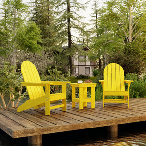 Freedom 3-Piece Traditional Adirondack Set with Side Table