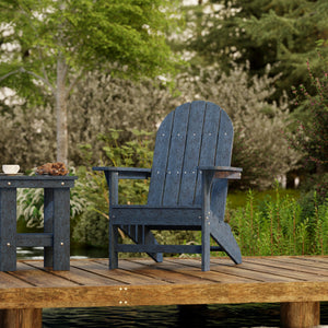 Freedom 3-Piece Traditional Adirondack Set with Side Table