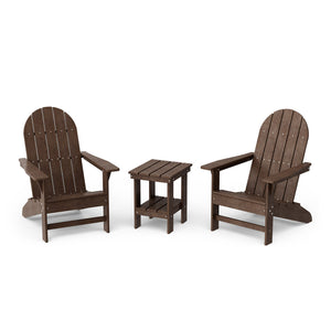 Freedom 3-Piece Traditional Adirondack Set with Side Table