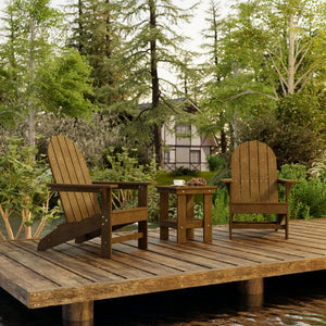 Freedom 3-Piece Traditional Adirondack Set with Side Table