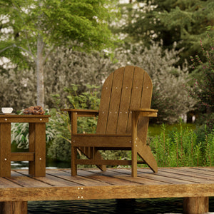 Freedom 3-Piece Traditional Adirondack Set with Side Table